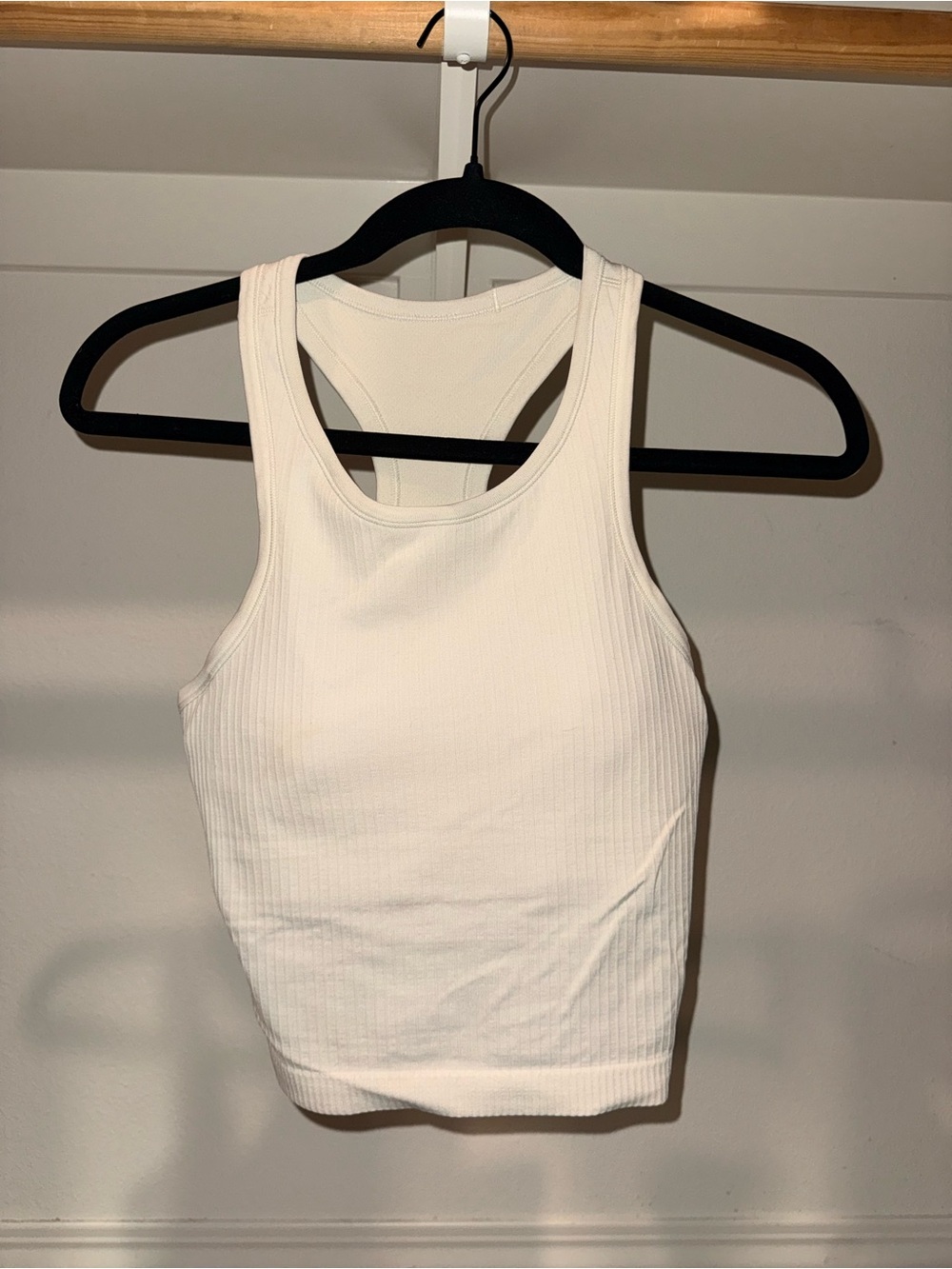 lululemon athletica Ribbed Racerback Tank - White/creamish